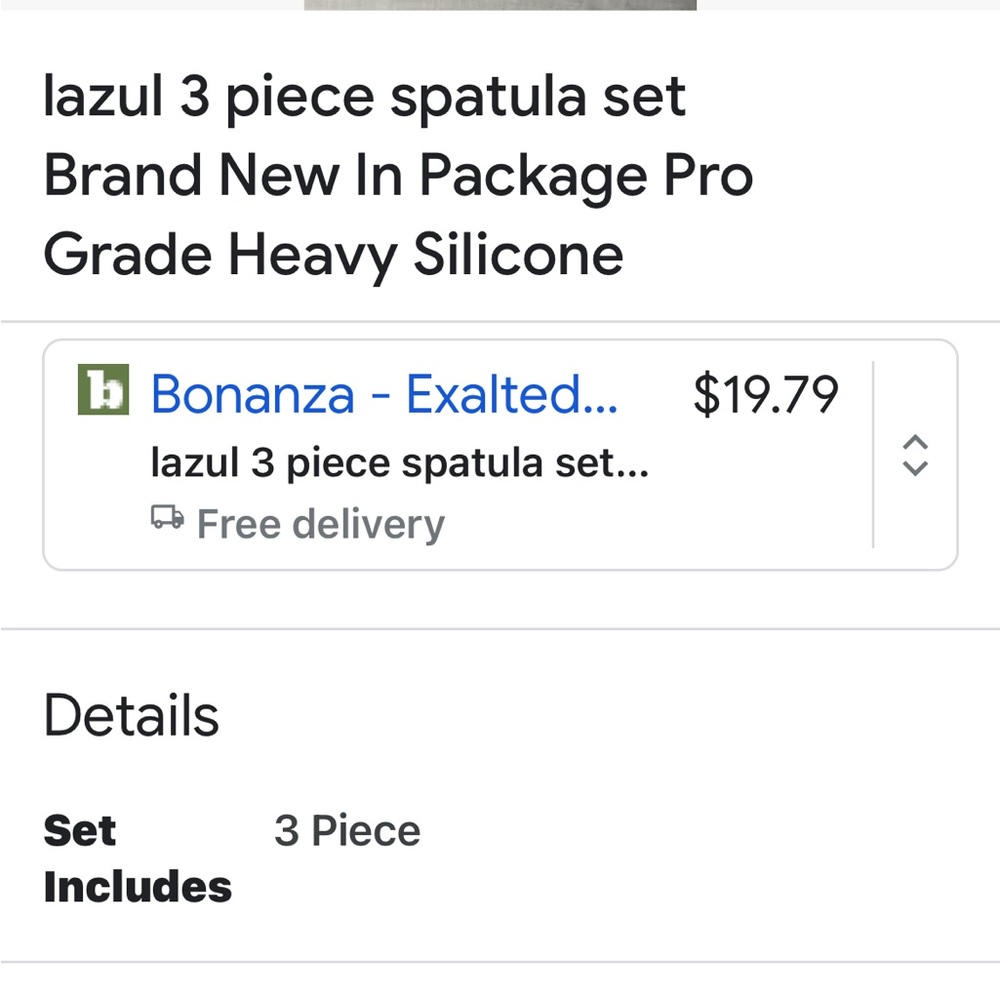 L’azul silicone 3 piece spatula set